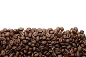 coffee beans on white background