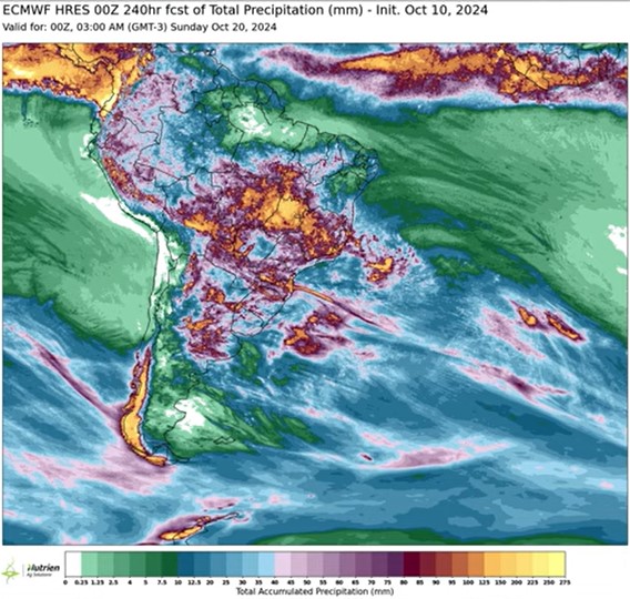 South America Weather Map