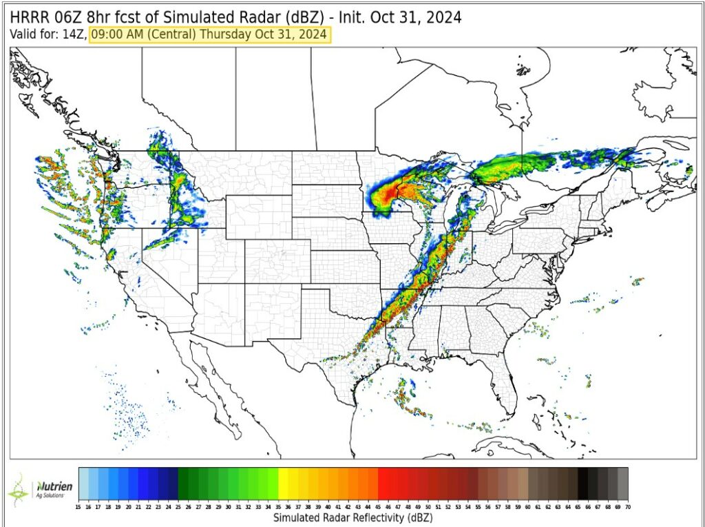 US Weather map on 10.31.24
