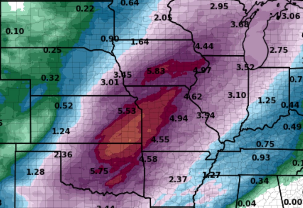 US Rainfall Expectations