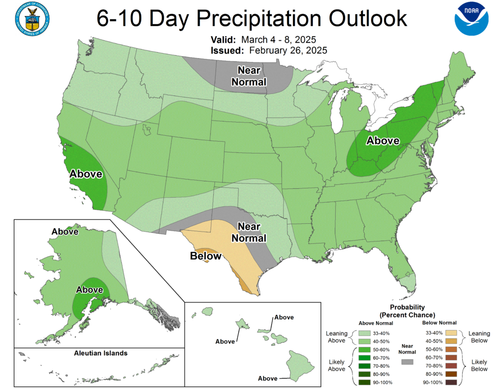 NOAA 6-10 Day Precipitation