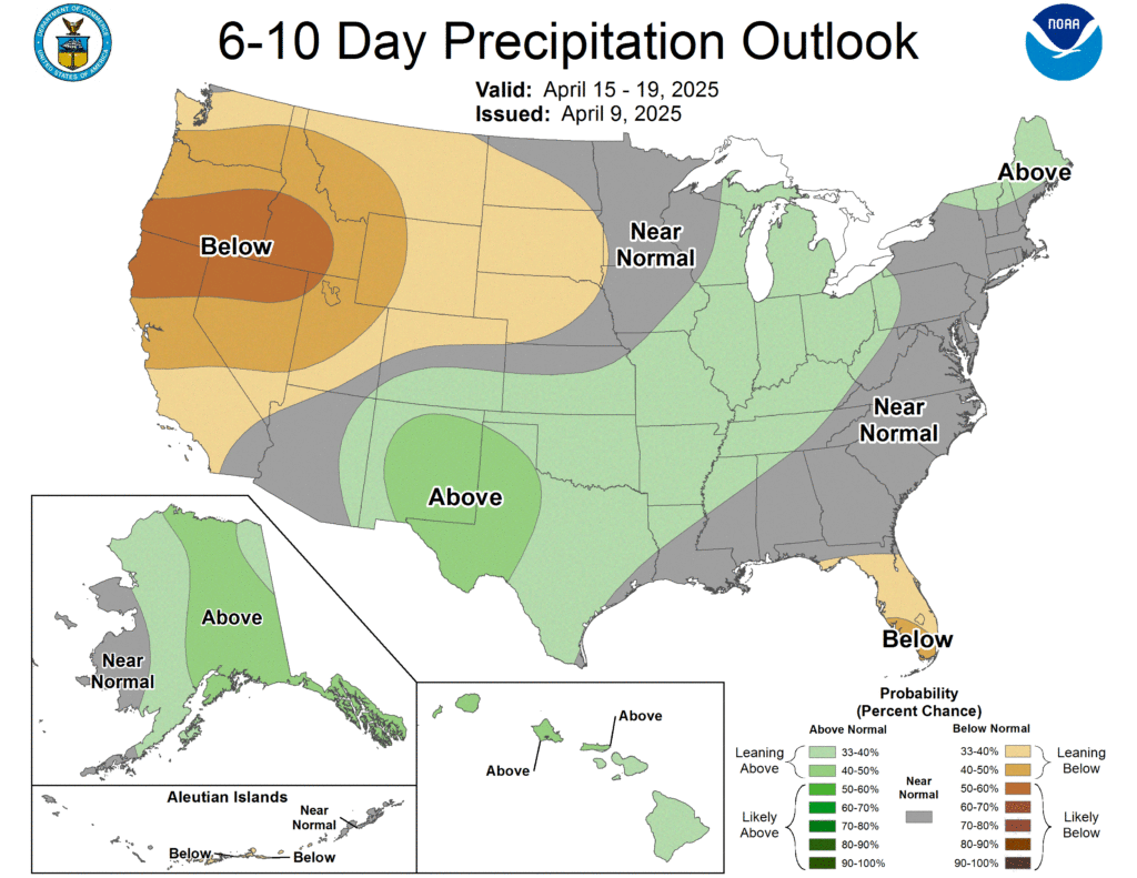 NOAA 6-10 Day Precipitation