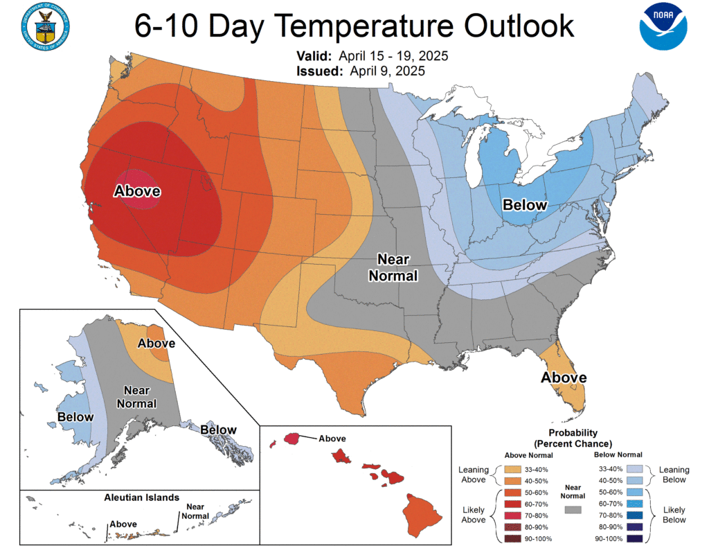 NOAA 6-10 Day Temp